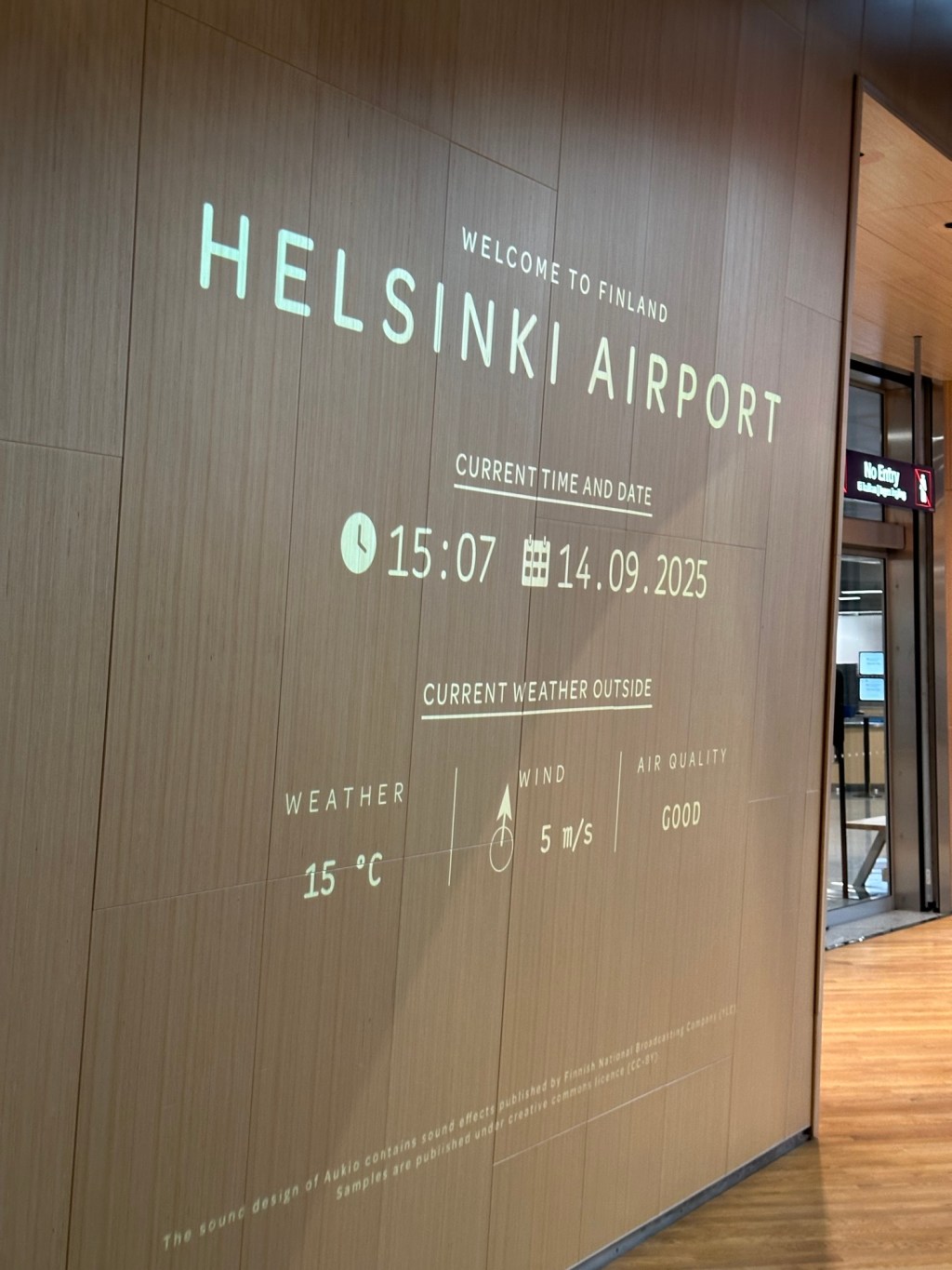 Greetings from the Helsinki&nbsp;Airport